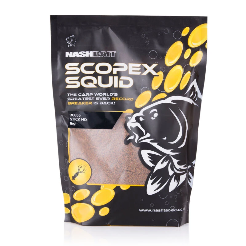 Stix Mix Carpe Nashbait Scopex Squid 1kg 3 Stix Mix Carpe Nashbait Scopex Squid 1kg