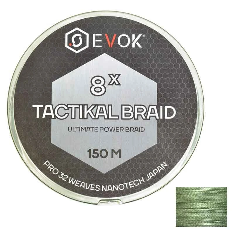 Tresse Evok Tactikal Braid 8x Green 150m 3 Tresse Evok Tactikal Braid 8x Green 150m