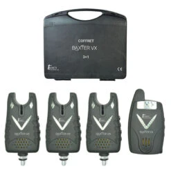 Coffret 3 Détecteurs Carpe Team Carpfishing Baxter Vx + Centrale