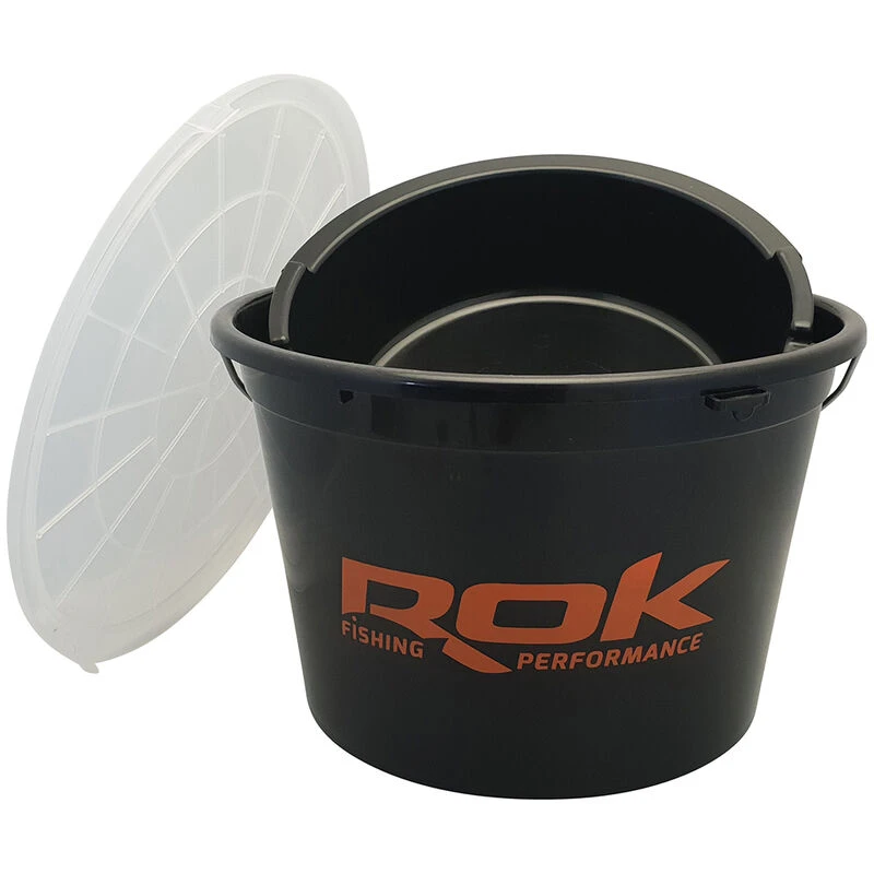 Seau Carpe Rok Kit Amorcage 25l Noir (seau25l+cuvette8l+couv25l) 3 Seau Carpe Rok Kit Amorcage 25l Noir (seau25l+cuvette8l+couv25l)