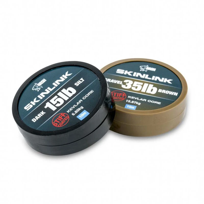 Tresse Gainée Nash Skinlink Stiff 10m Dark Silt 3 Tresse Gainée Nash Skinlink Stiff 10m Dark Silt