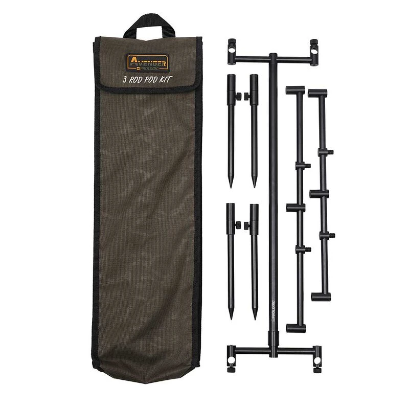 Rod Pod Prologic Avenger 3 Rod Pod Kit + Carrycase 4 Rod Pod Prologic Avenger 3 Rod Pod Kit + Carrycase - Image 2