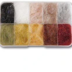 Fly Tying Dubbing Cross Dub Uv Jmc Boite 10 Coloris