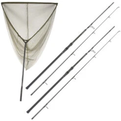 Pack 2 Cannes Nomad Xtr 10' 3 Lbs 1/2 + 1 épuisette Nomad Xtr Landing Net