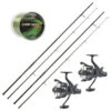 Pack 2 Carp Addict Evo 12' 3.5lbs + 2 Carp Addict 6000 FR + Nylon -Magasins De Pêche En Vedette P20435 a