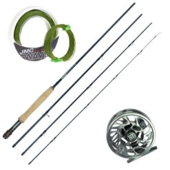 Ensemble Canne Skymount 9' Soie 4-5 + R-stream 56 Black + Soie