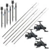 PACK 3 Combo Dark Water NG 12'3 Lbs + Piques + Détecteurs -Magasins De Pêche En Vedette P40328